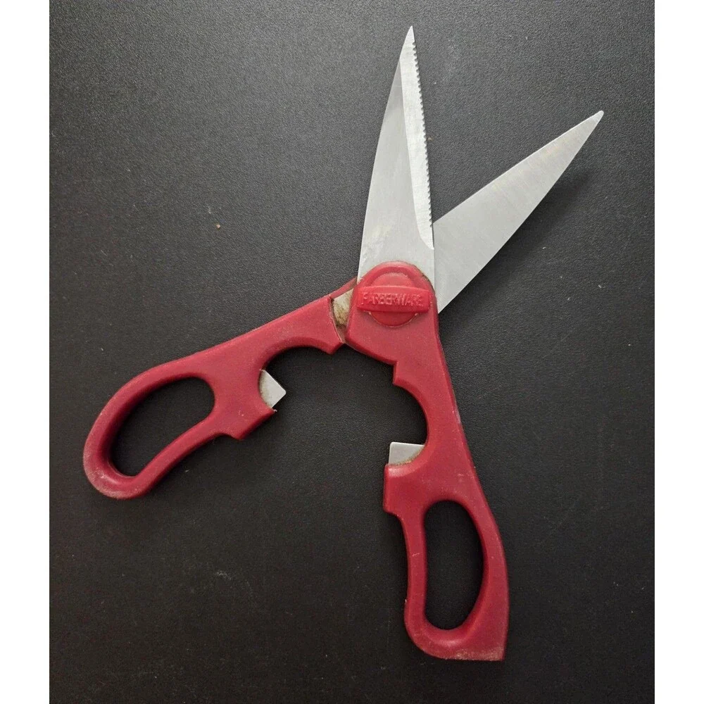 Red Farberware Kitchen Shears